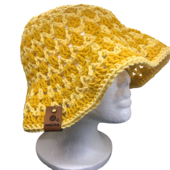 Crochet Bucket Hat | Mustard Yellow main image 4